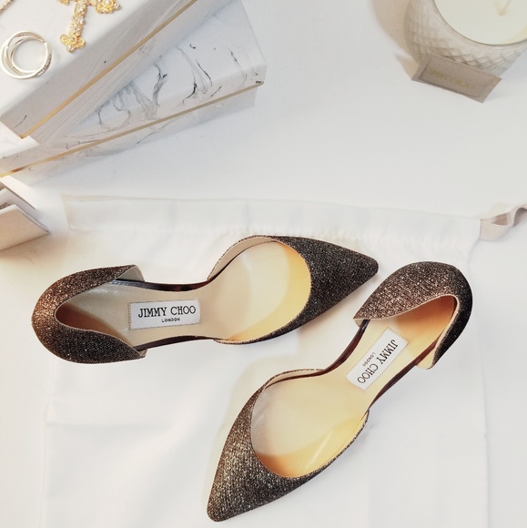 Jimmy Choo Esther 85 Lame Glitter Pump - Picture 3 of 7